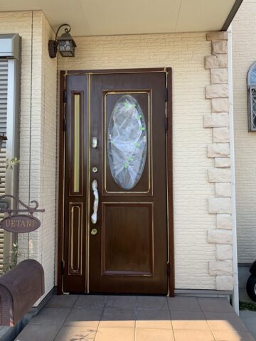 姫路市　玄関ドア塗装工事